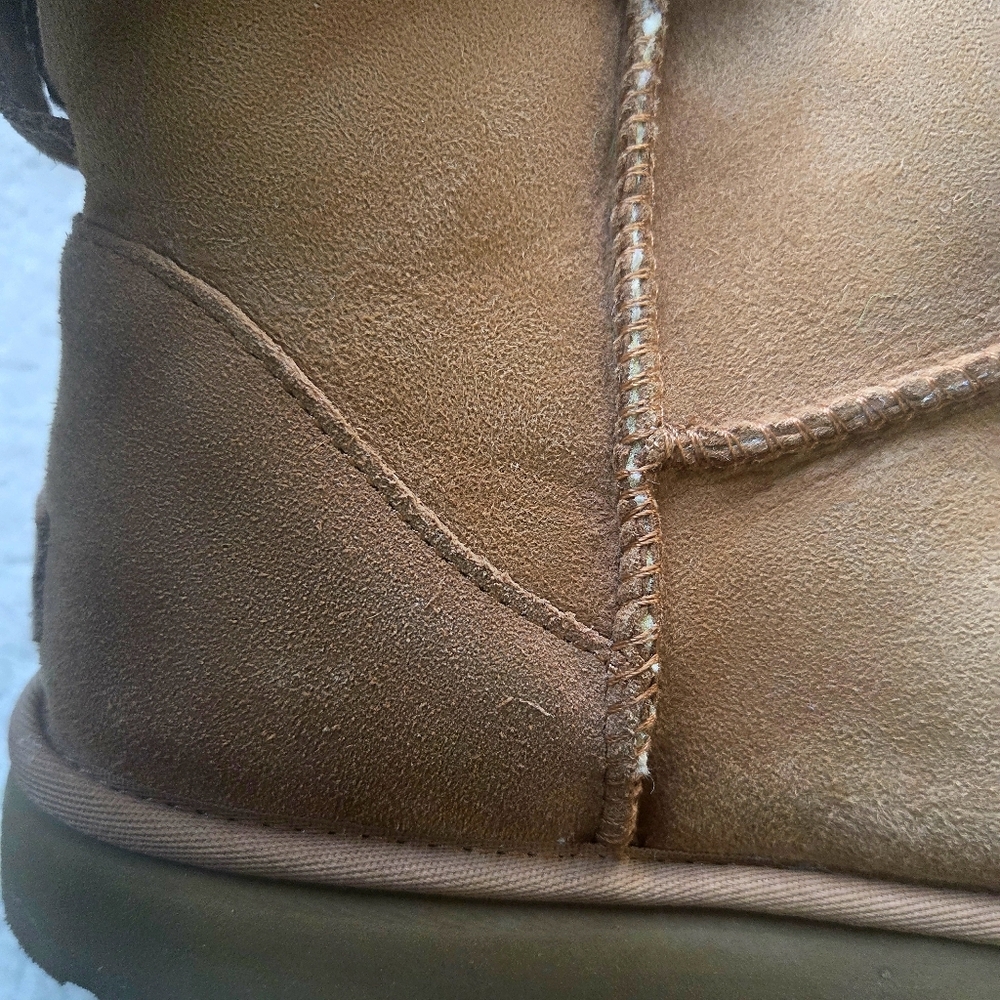 UGG Classic Mini II Chestnut Tan Boots Womens 11 - Picture 9 of 10